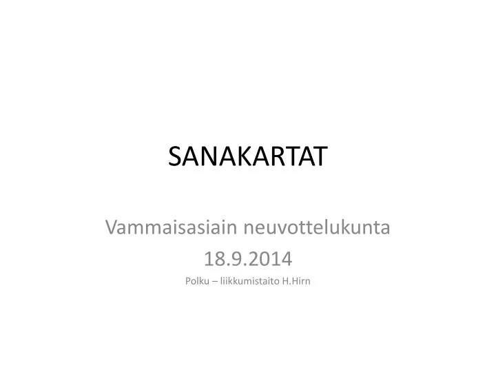 sanakartat