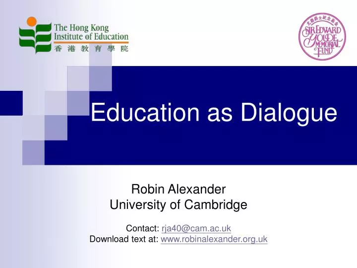 education as dialogue