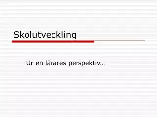 skolutveckling
