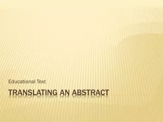 educational text