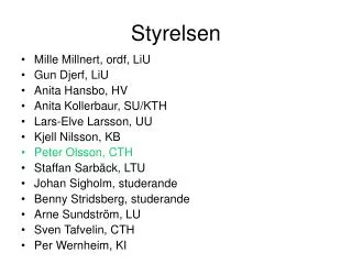 styrelsen