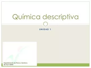 qu mica descriptiva
