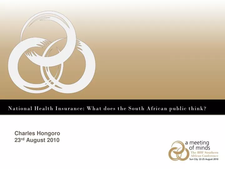 national health insurance what does the south african public think