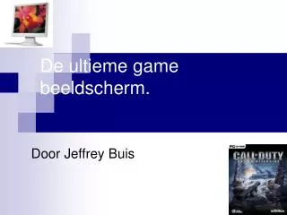 de ultieme game beeldscherm