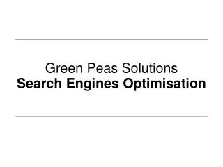 Green Peas Solutions Search Engines Optimisation
