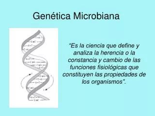 gen tica microbiana
