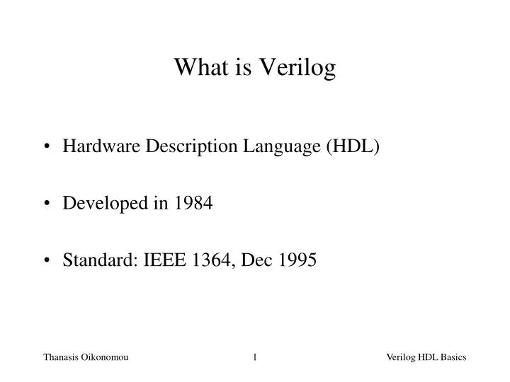 what is verilog