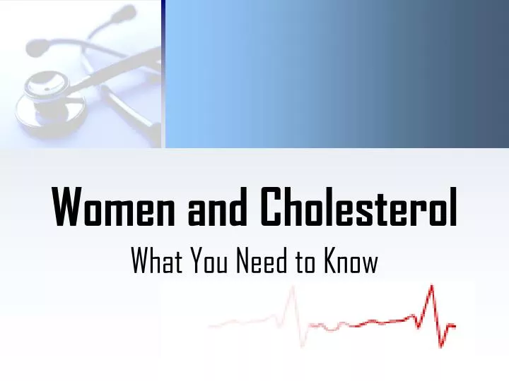 women and cholesterol