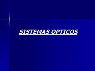 sistemas opticos