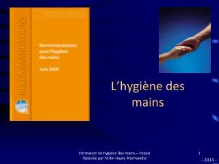 l hygi ne des mains