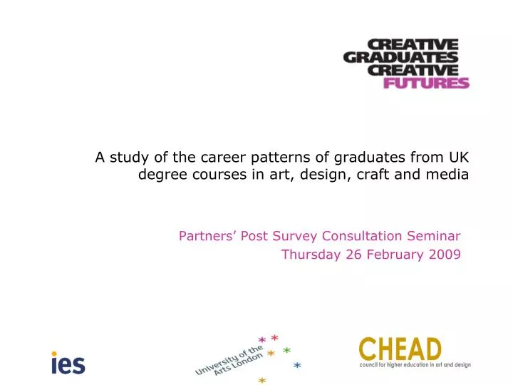 a study of the career patterns of graduates from uk degree courses in art design craft and media