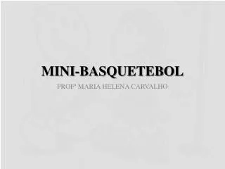 mini basquetebol