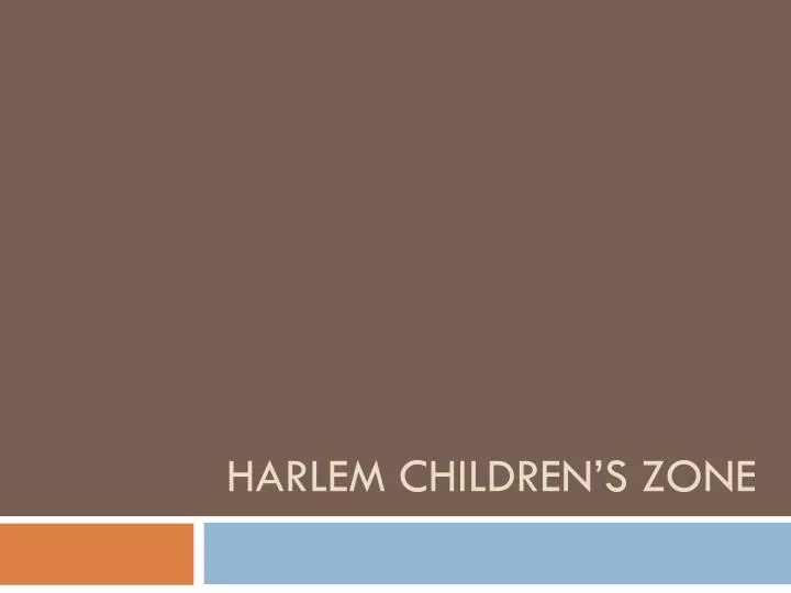 harlem children s zone