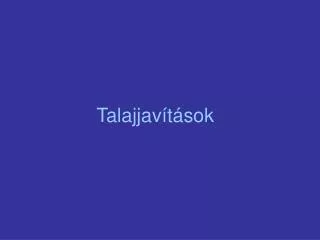 talajjav t sok