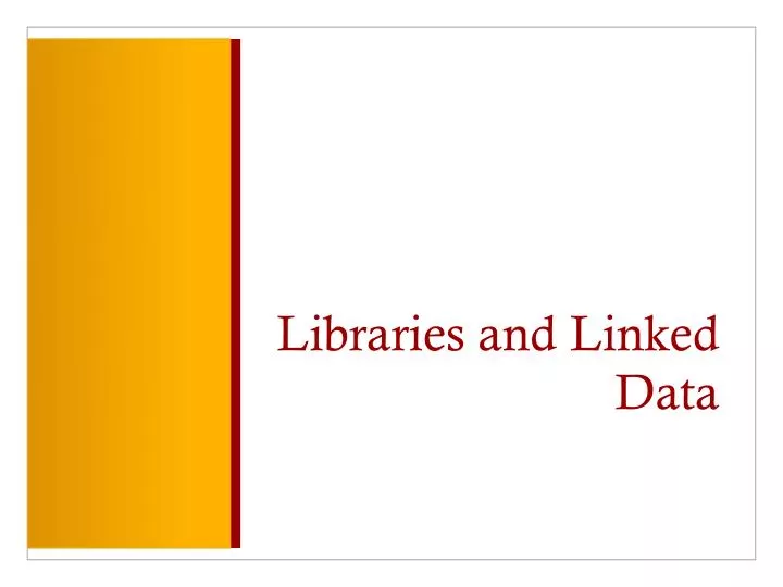 libraries and linked data