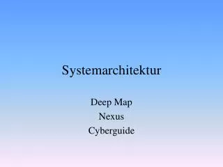 systemarchitektur
