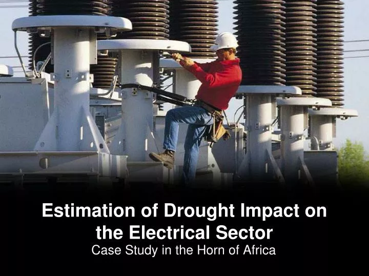 estimation of drought impact on the electrical sector