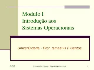 modulo i introdu o aos sistemas operacionais