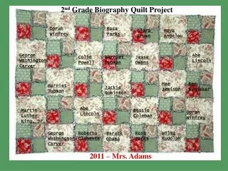 Biography Quilt