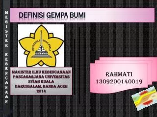 definisi gempa bumi