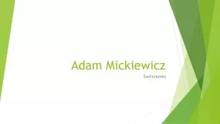 adam mickiewicz