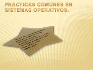 practicas comunes en sistemas operativos