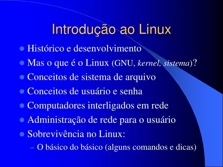 introdu o ao linux