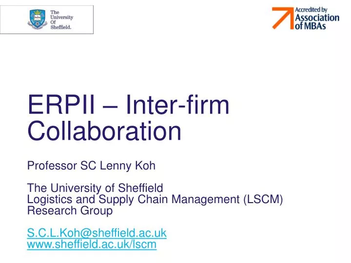 erpii inter firm collaboration