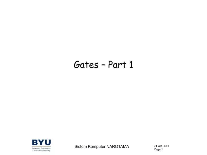 gates part 1