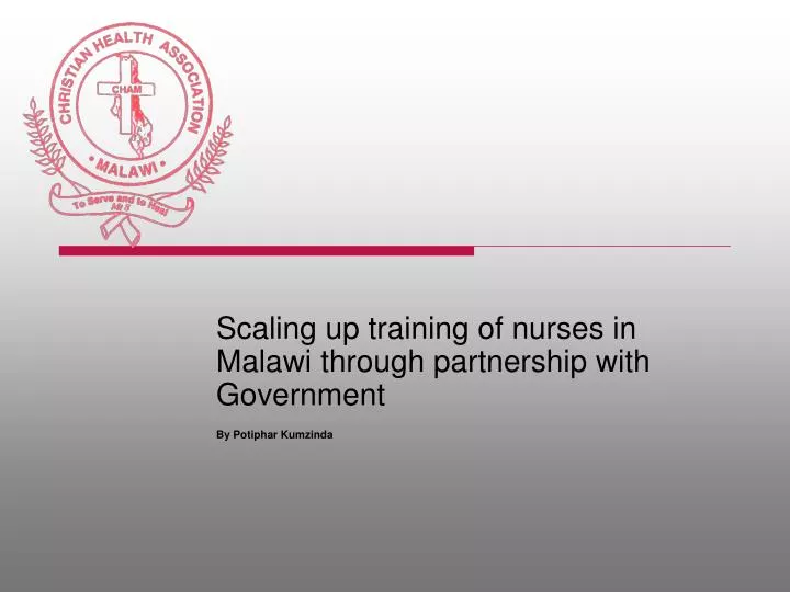 scaling up training of nurses in malawi through partnership with government by potiphar kumzinda