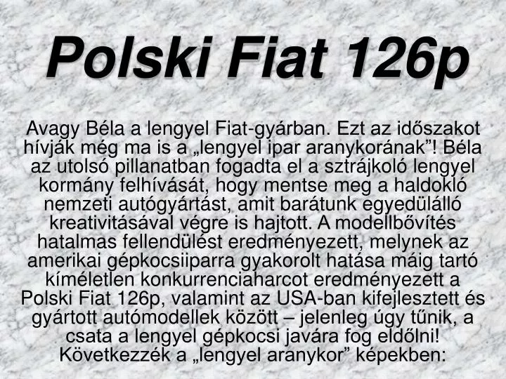 polski fiat 126p