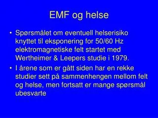 emf og helse