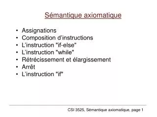 s mantique axiomatique