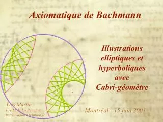 axiomatique de bachmann