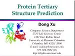 Protein Tertiary Structure Prediction - slide 1