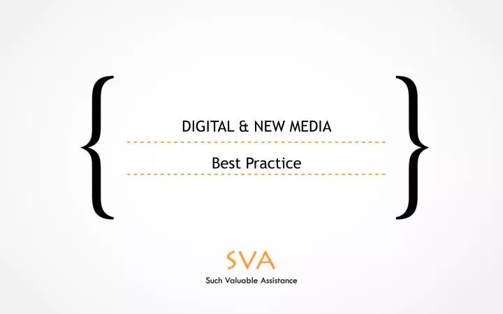 digital new media best practice