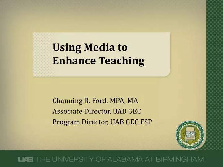 using media to enhance teaching