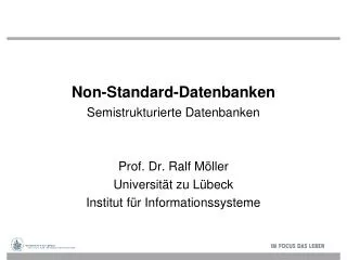 non standard datenbanken