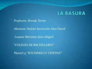la basura