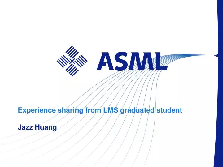 experience sharing from lms graduated student