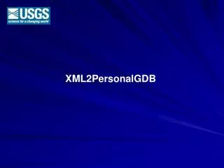 XML2PersonalGDB