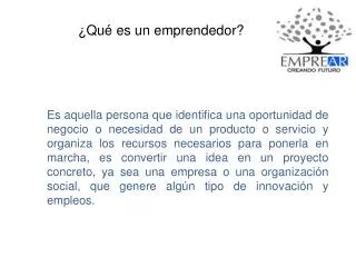 qu es un emprendedor