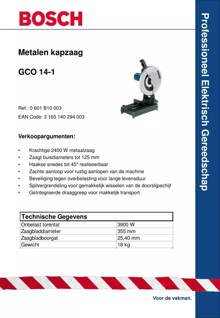 metalen kapzaag gco 14 1