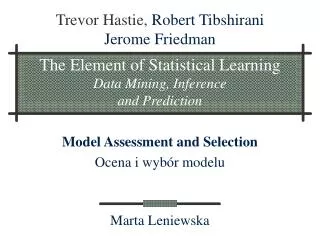the element of statistical learning data mining inference and prediction