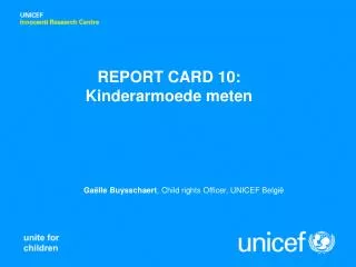 report card 10 kinderarmoede meten