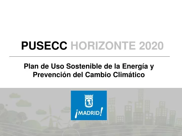 plan de uso sostenible de la energ a y prevenci n del cambio clim tico