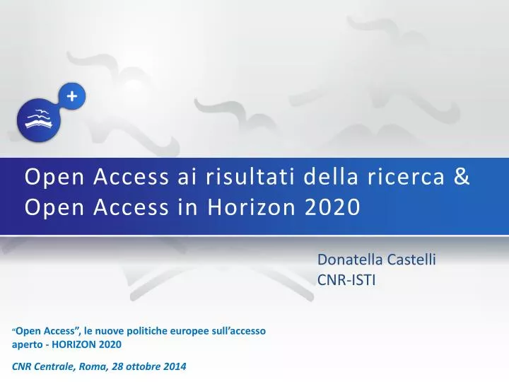 open access ai risultati della ricerca open access in horizon 2020