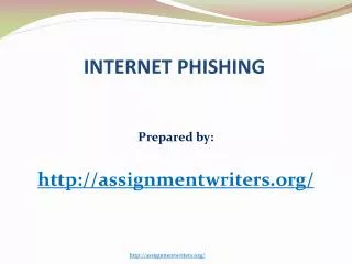 INTERNET PHISHING