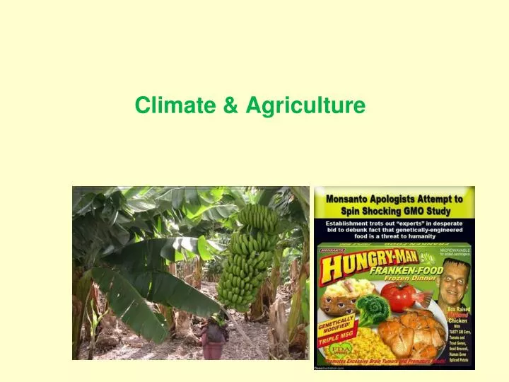 climate agriculture