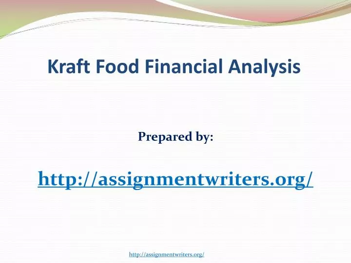 kraft food financial analysis